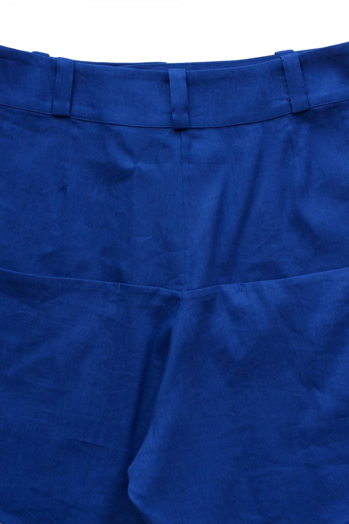 toogood - THE MACHINIST SHORT - STRETCH LINRN - COBALT