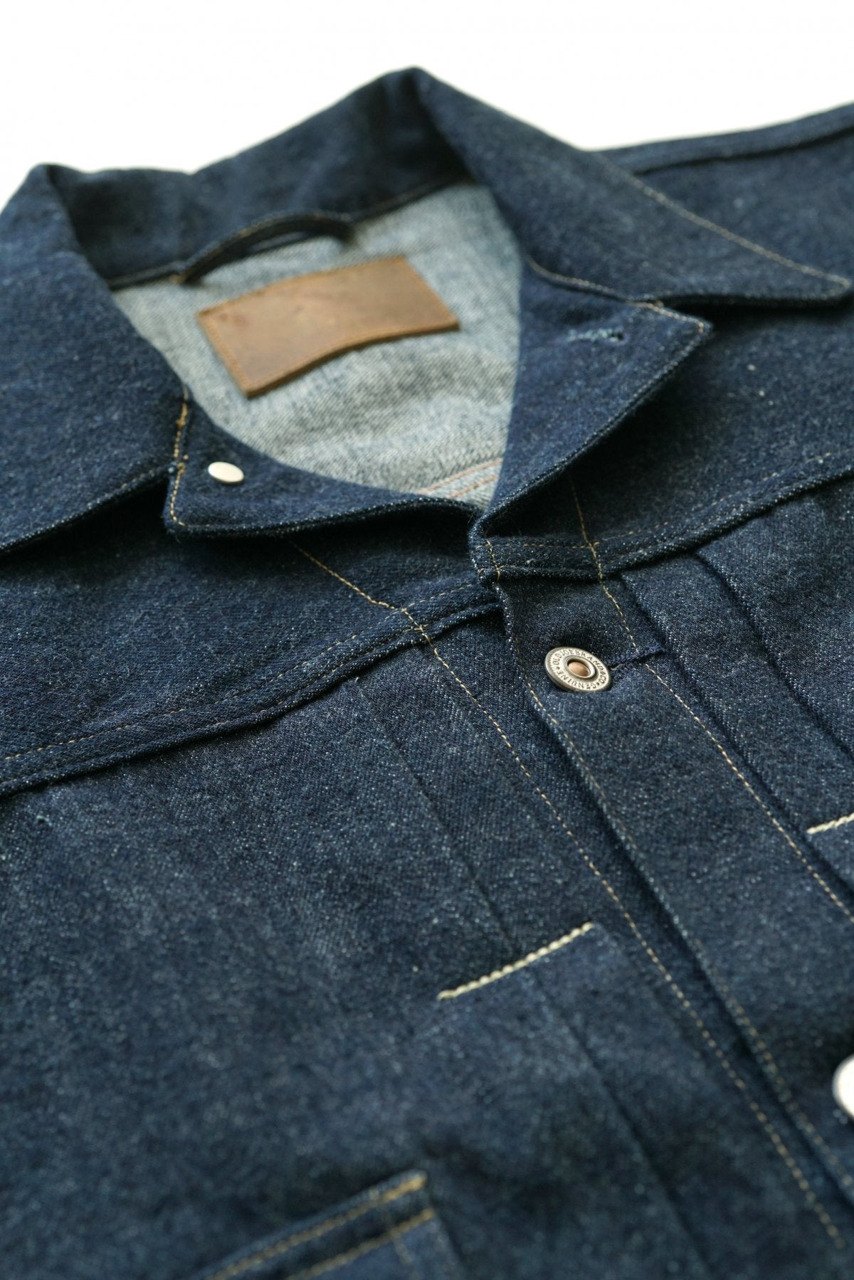 OLD JOE - OPEN COLLAR RANCH JACKET - INDIGO DENIM