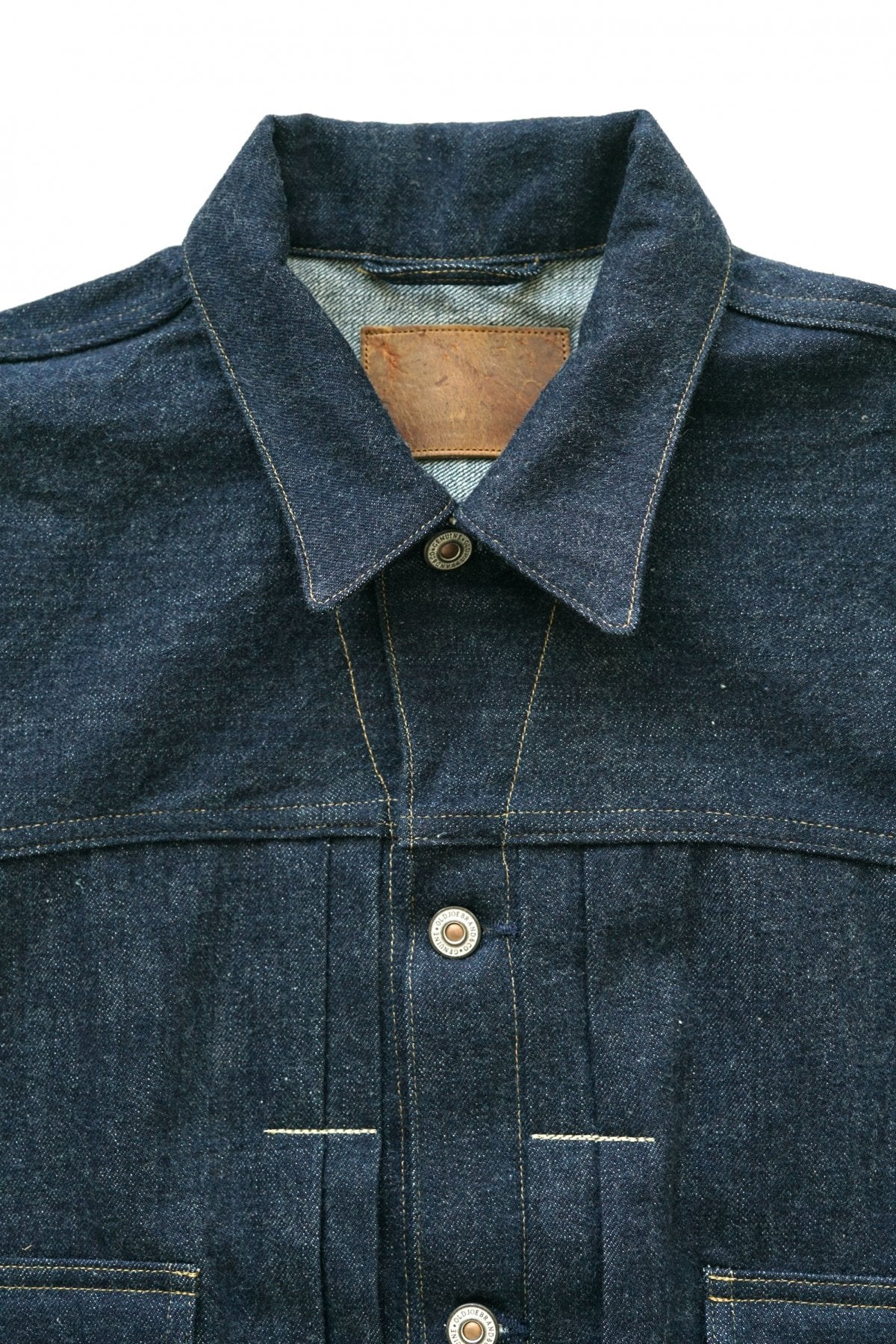 OLD JOE - OPEN COLLAR RANCH JACKET - INDIGO DENIM