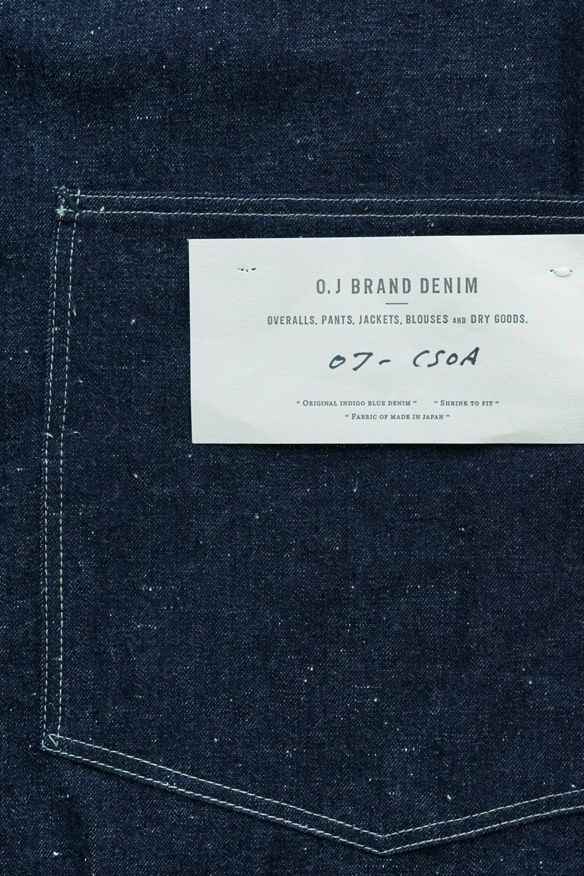 OLD JOE - CROSS SHOULDER OVER ALL - NEP INDIGO