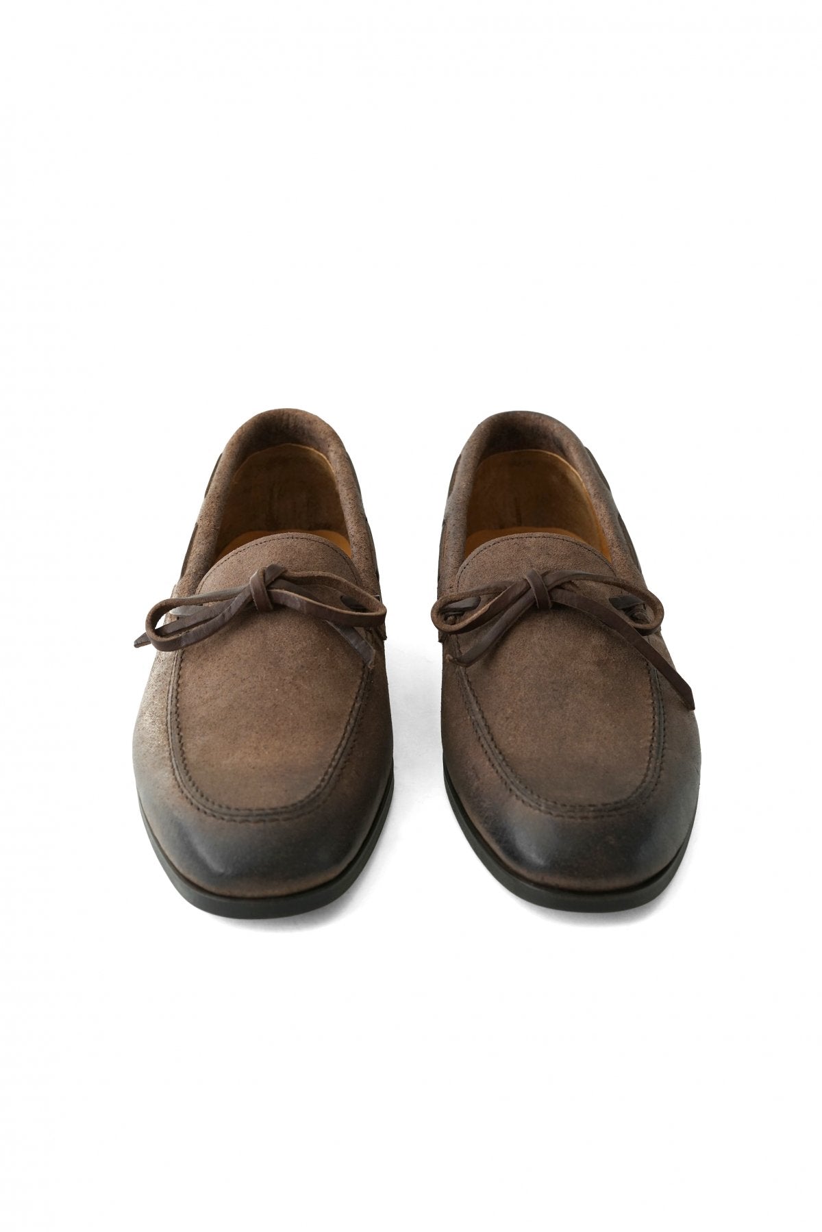 OLD JOE - "The Boater" VACHTTA LEATHER MOCCASIN SHOES - WALNUT