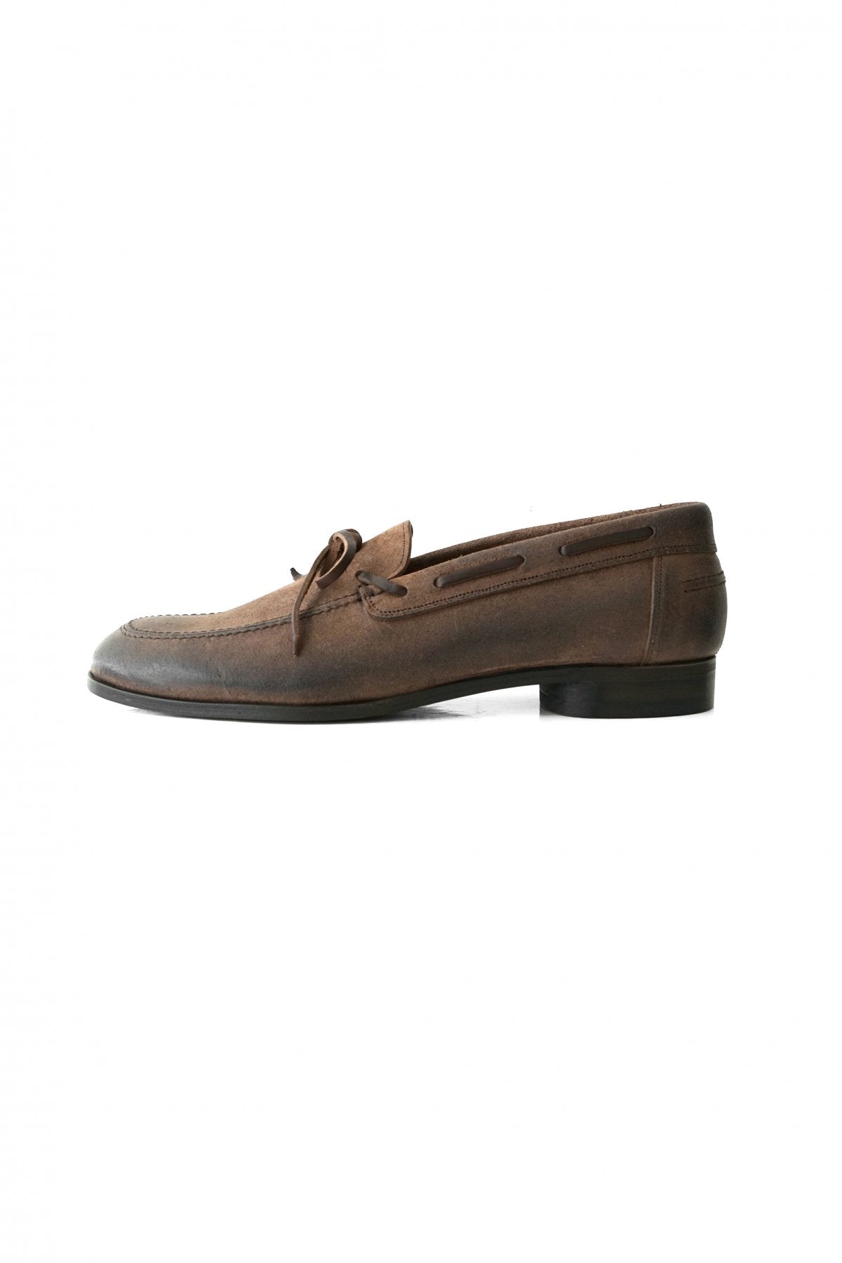 OLD JOE - "The Boater" VACHTTA LEATHER MOCCASIN SHOES - WALNUT