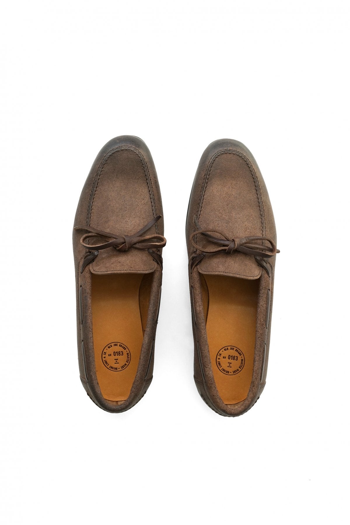 OLD JOE - "The Boater" VACHTTA LEATHER MOCCASIN SHOES - WALNUT