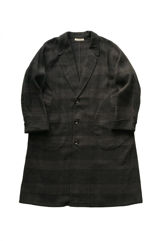 OLD JOE - NARROW RAPEL DUSTER COAT - GLEN PLAID