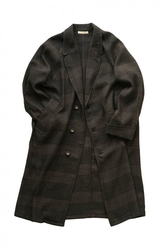 OLD JOE - NARROW RAPEL DUSTER COAT - GLEN PLAID