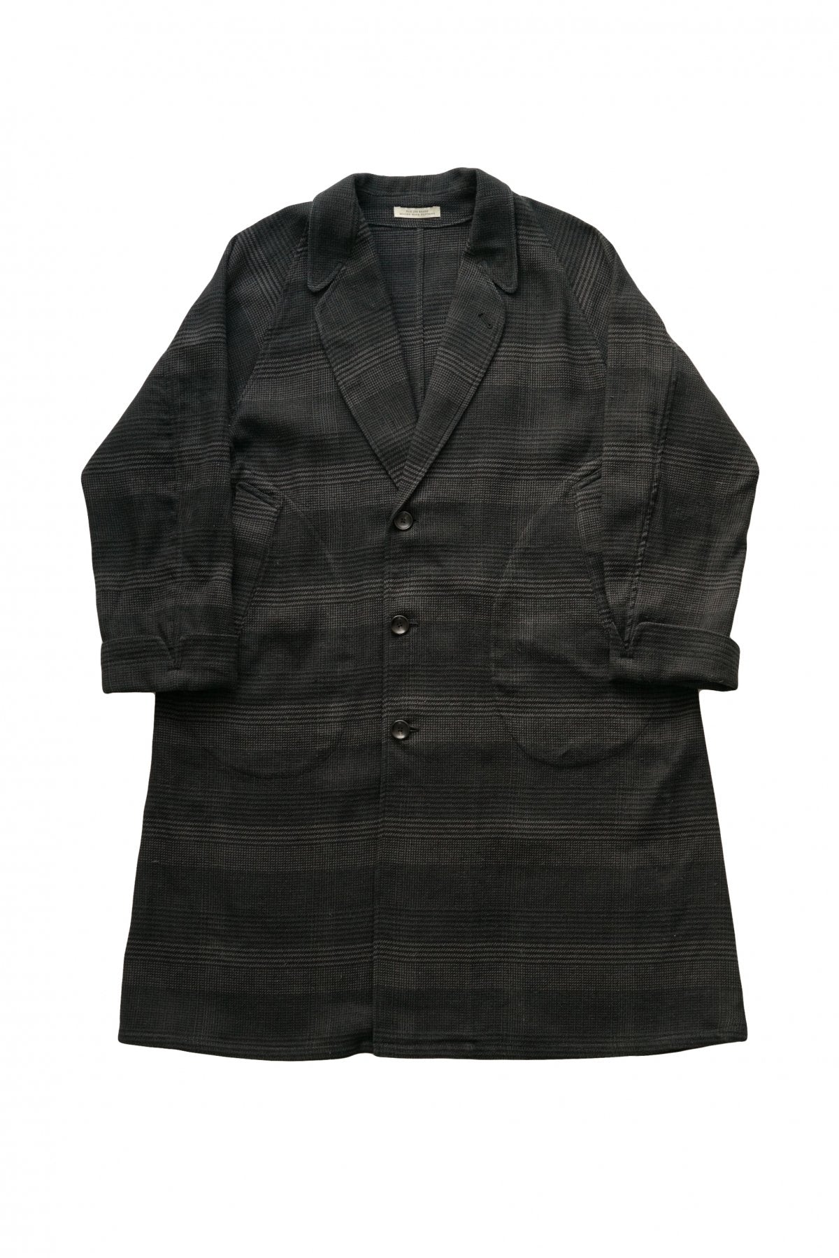 OLD JOE - NARROW RAPEL DUSTER COAT - GLEN PLAID