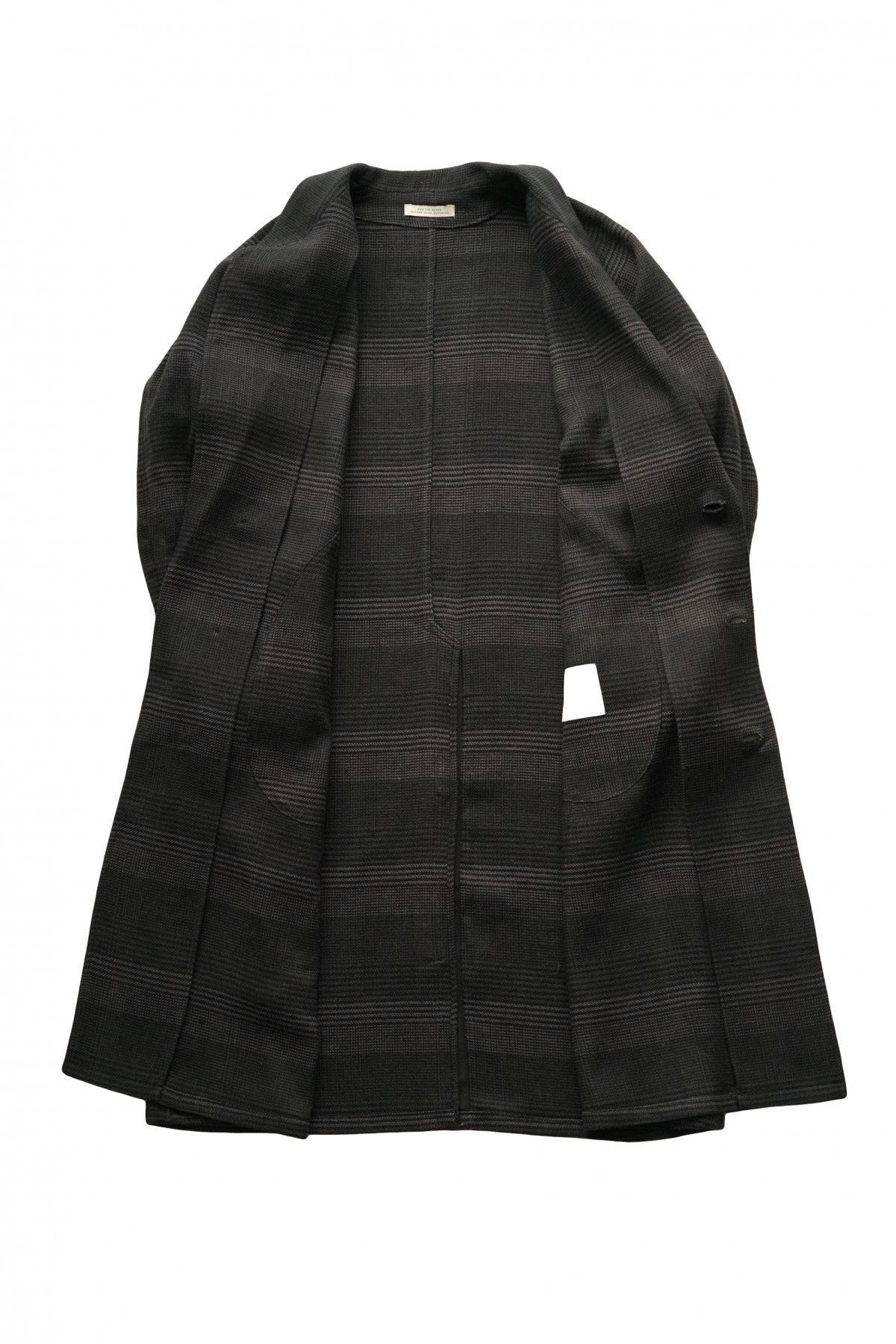 OLD JOE - NARROW RAPEL DUSTER COAT - GLEN PLAID