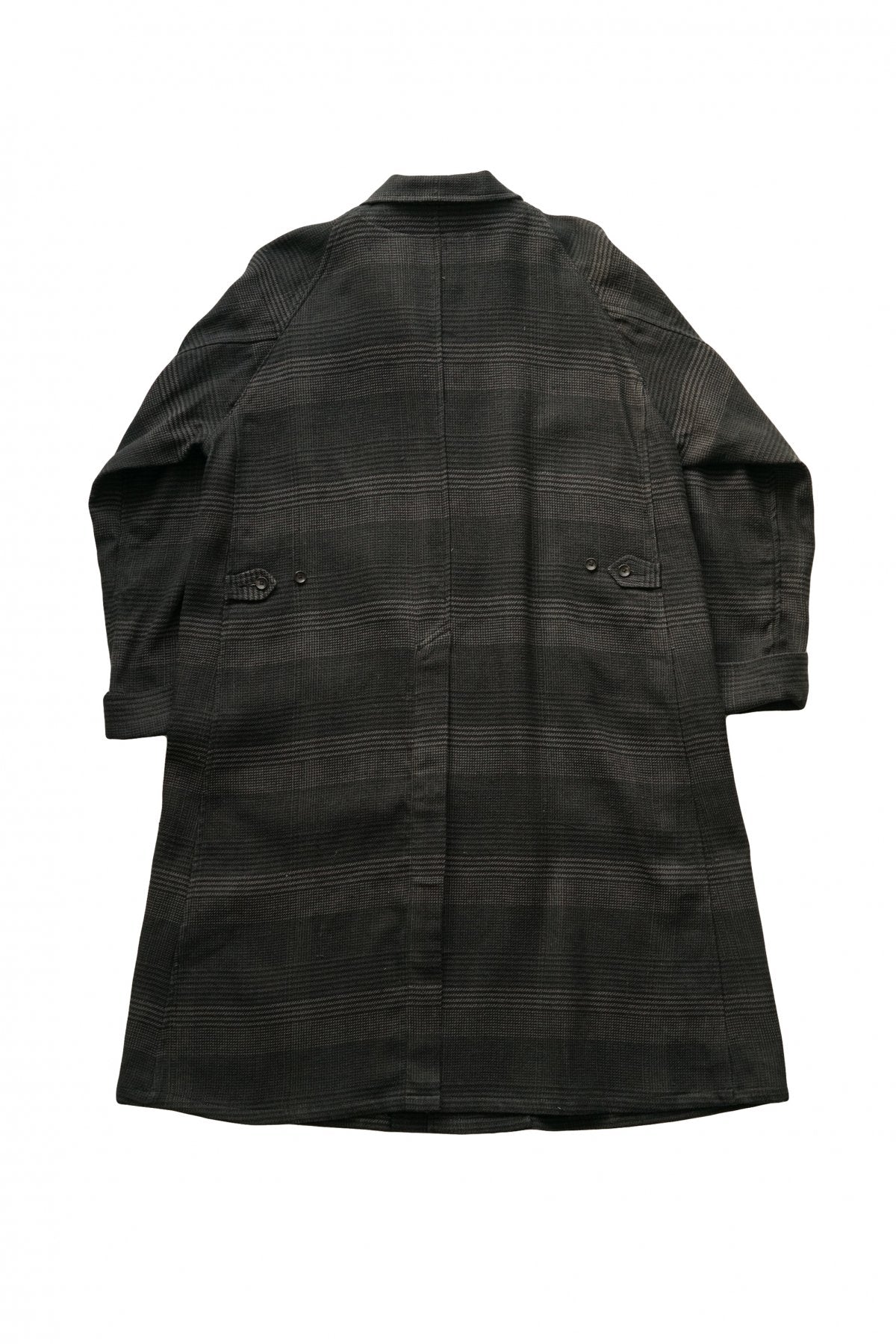 OLD JOE - NARROW RAPEL DUSTER COAT - GLEN PLAID