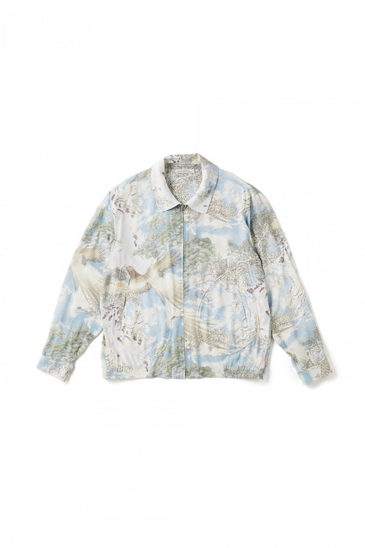 OLD JOE - ROUND COLLAR DRIZZLER JACKET - OPALINE