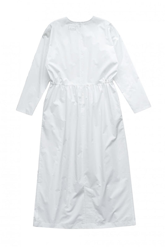 humoresque - FRONT TUCK DRESS - WHITE