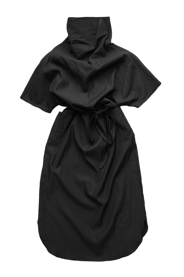 humoresque - OFF TURTLE DRESS - BLACK