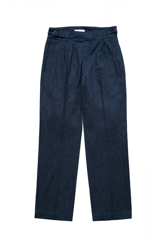 OLD JOE - SIDE BUCKLE GRUKHA TROUSER - INDIGO