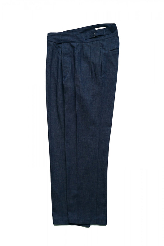 OLD JOE - SIDE BUCKLE GRUKHA TROUSER - INDIGO