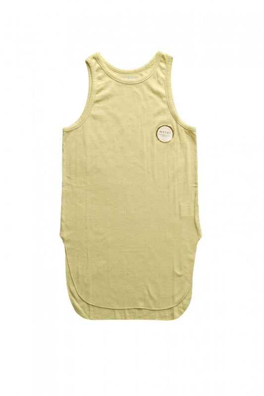 WRYHT - ROUND-NECK RIBBED TANK - CITRINE