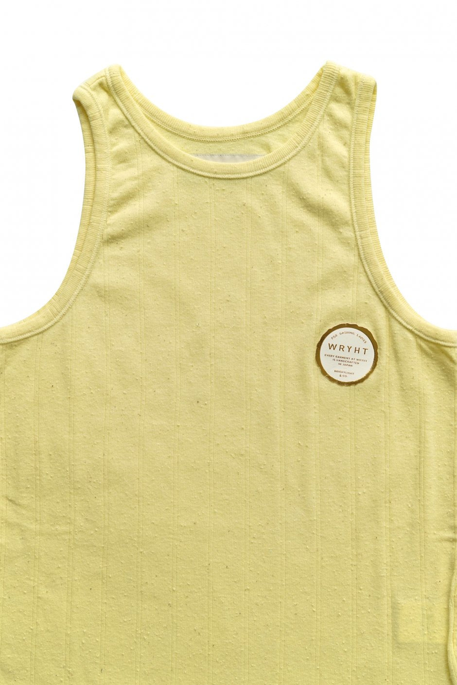 WRYHT - ROUND-NECK RIBBED TANK - CITRINE