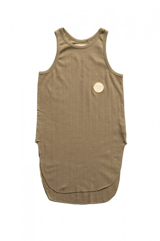 WRYHT - ROUND-NECK RIBBED TANK - DUNE