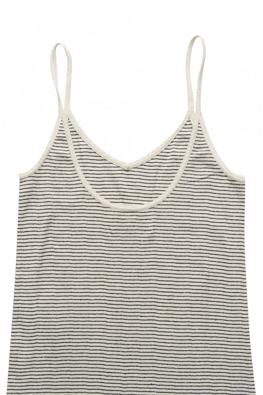 WRYHT - NARROW STRAP RIBBED TANK DRESS - BASQUE STRIPE