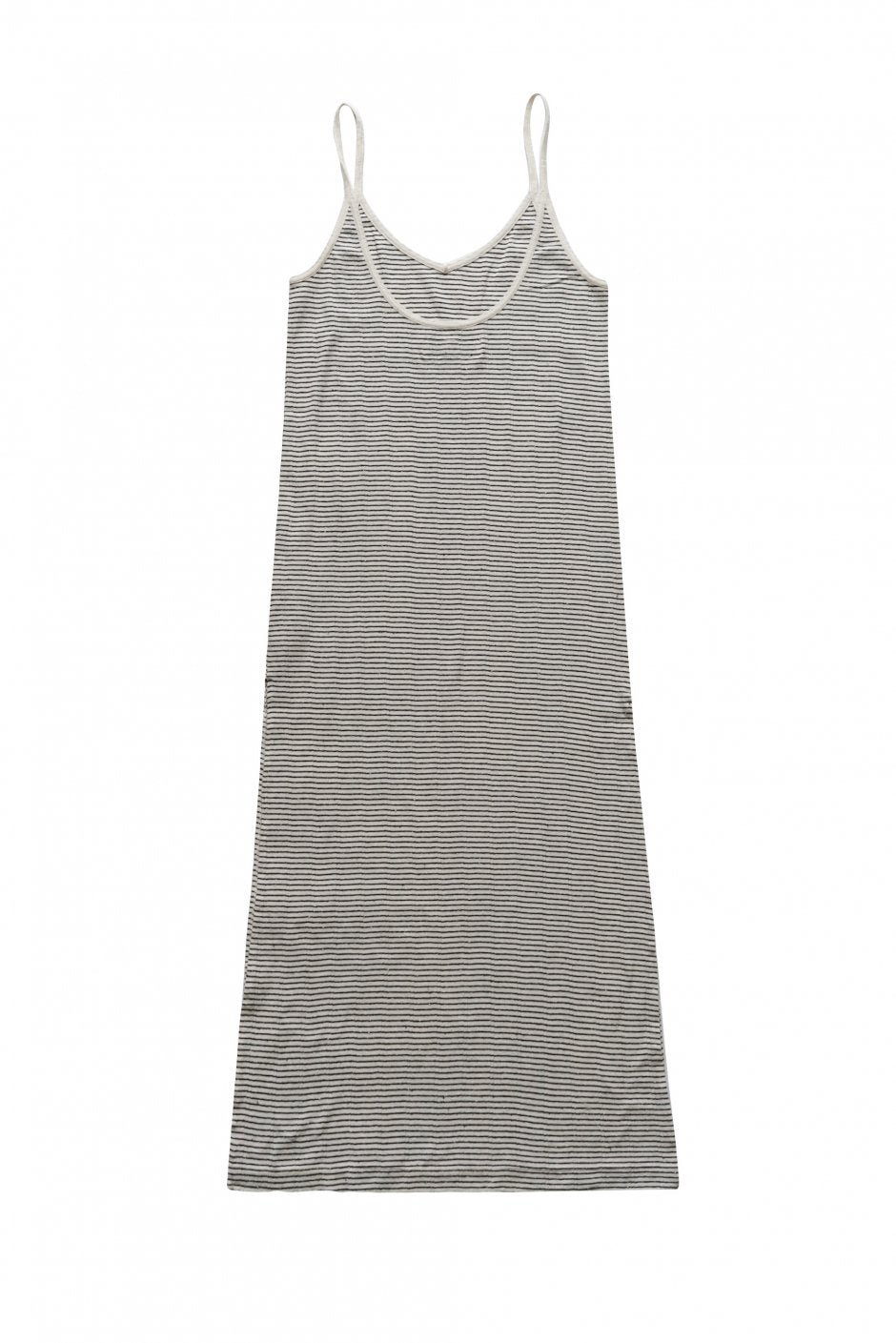 WRYHT - NARROW STRAP RIBBED TANK DRESS - BASQUE STRIPE