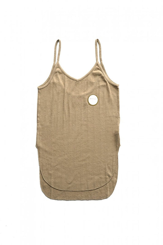 WRYHT - NARROW STRAP RIBBED TANK - DUNE