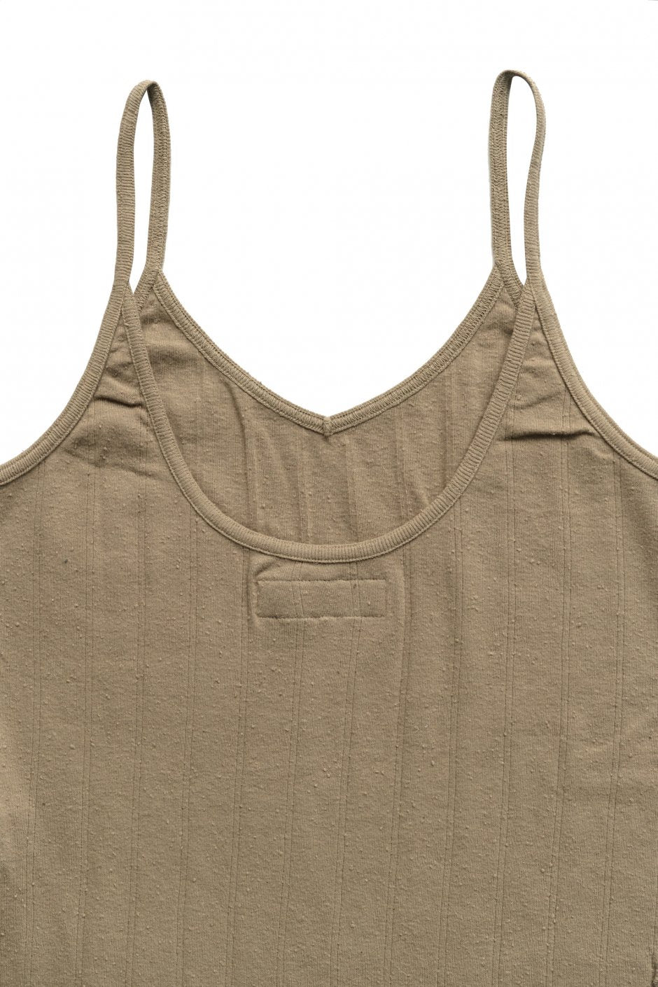 WRYHT - NARROW STRAP RIBBED TANK - DUNE