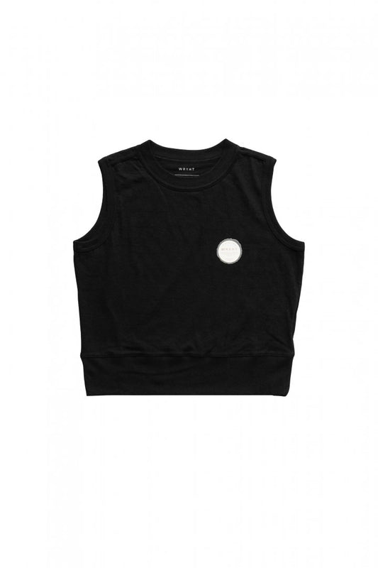 WRYHT - SLEEVELESS TEE - BLACK