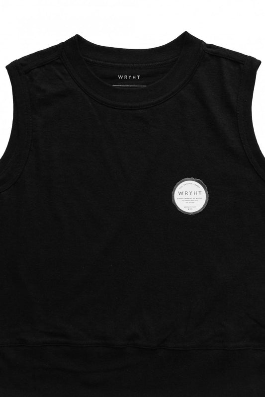 WRYHT - SLEEVELESS TEE - BLACK