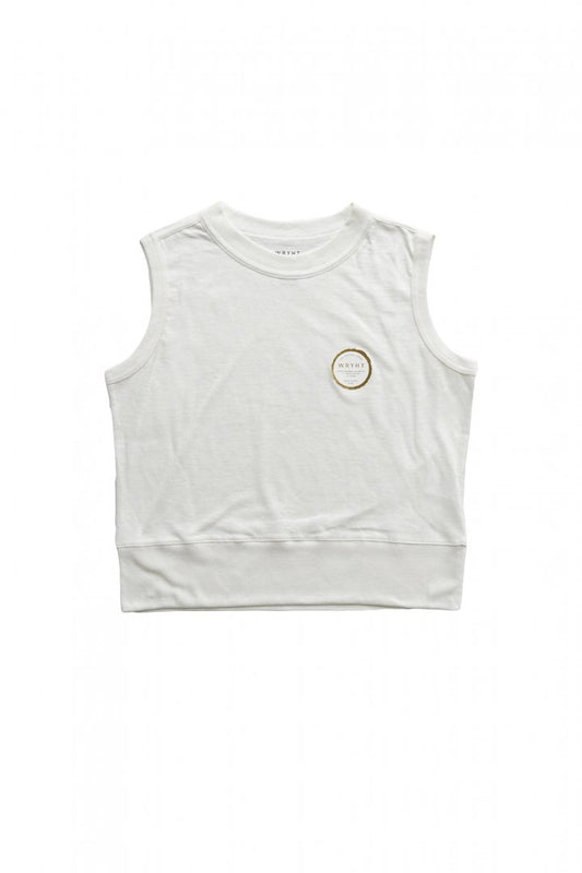 WRYHT - SLEEVELESS TEE - BONE