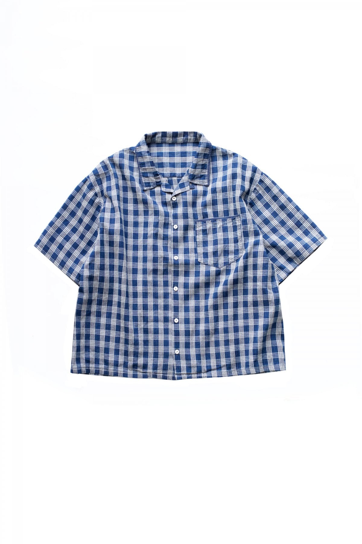 Porter Classic - PALAKA SHORT SLEEVE SHIRT - INDIGO