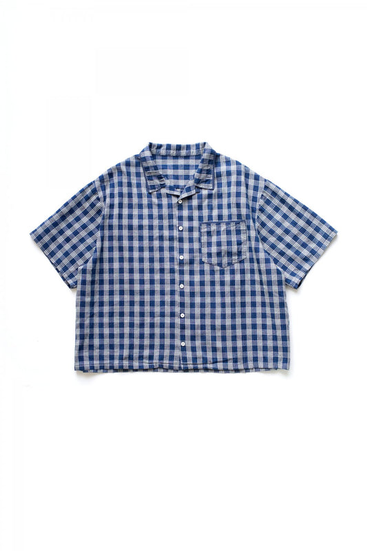 Porter Classic - PALAKA SHORT SLEEVE SHIRT - INDIGO