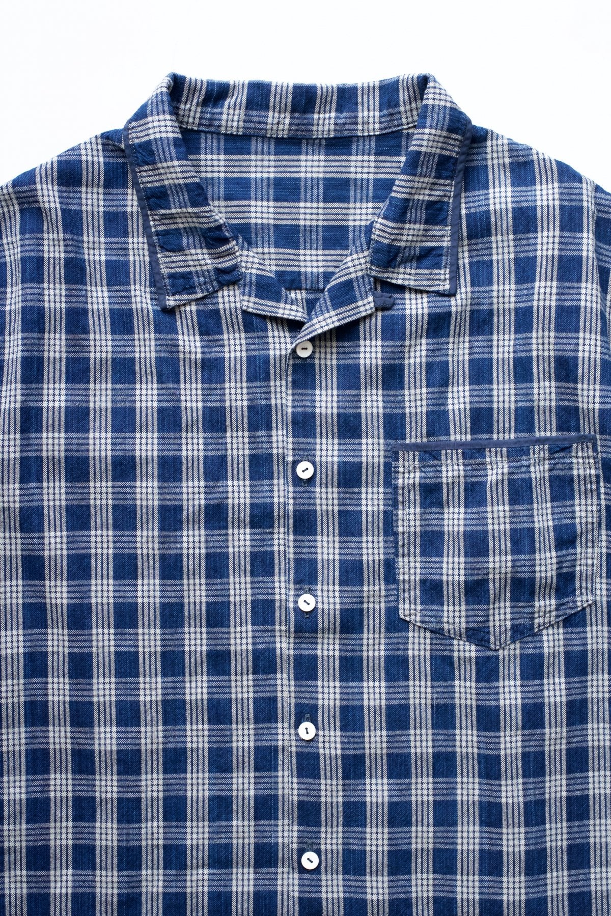 Porter Classic - PALAKA SHORT SLEEVE SHIRT - INDIGO