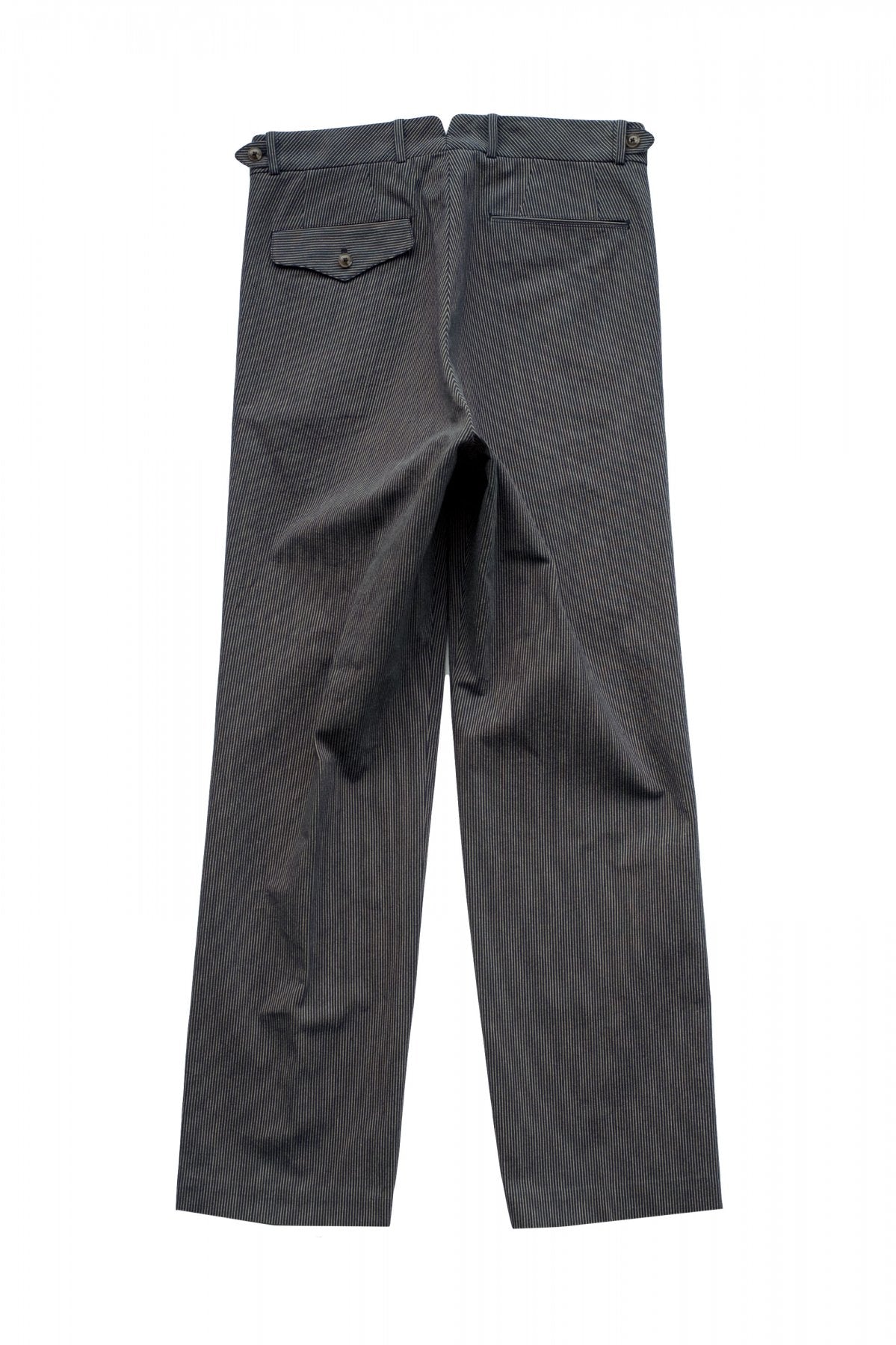 OLD JOE - DOUBLE-PLEATED DRAPE TROUSER - FADE STRIPE