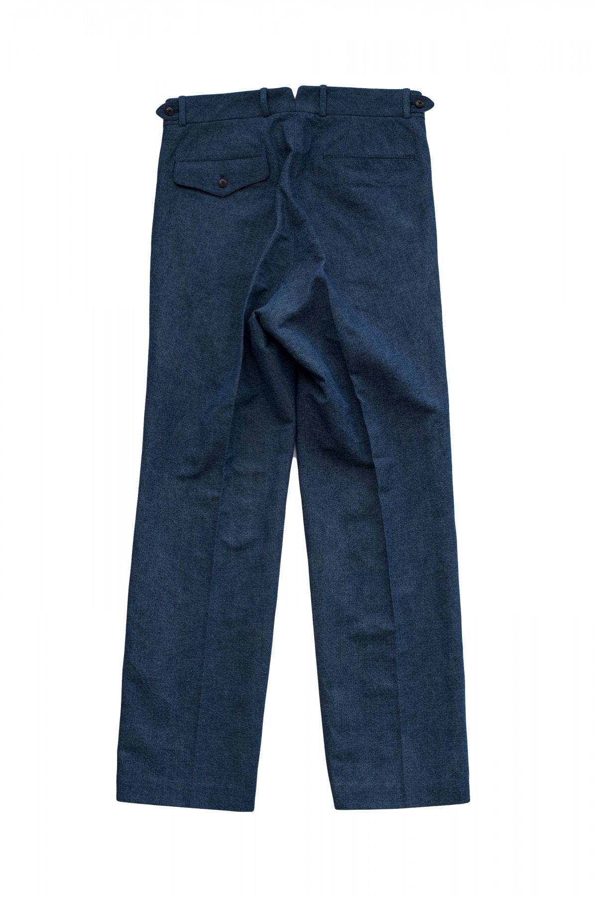 OLD JOE - DOUBLE-PLEATED DRAPE TROUSER - FADE CHAMBRAY