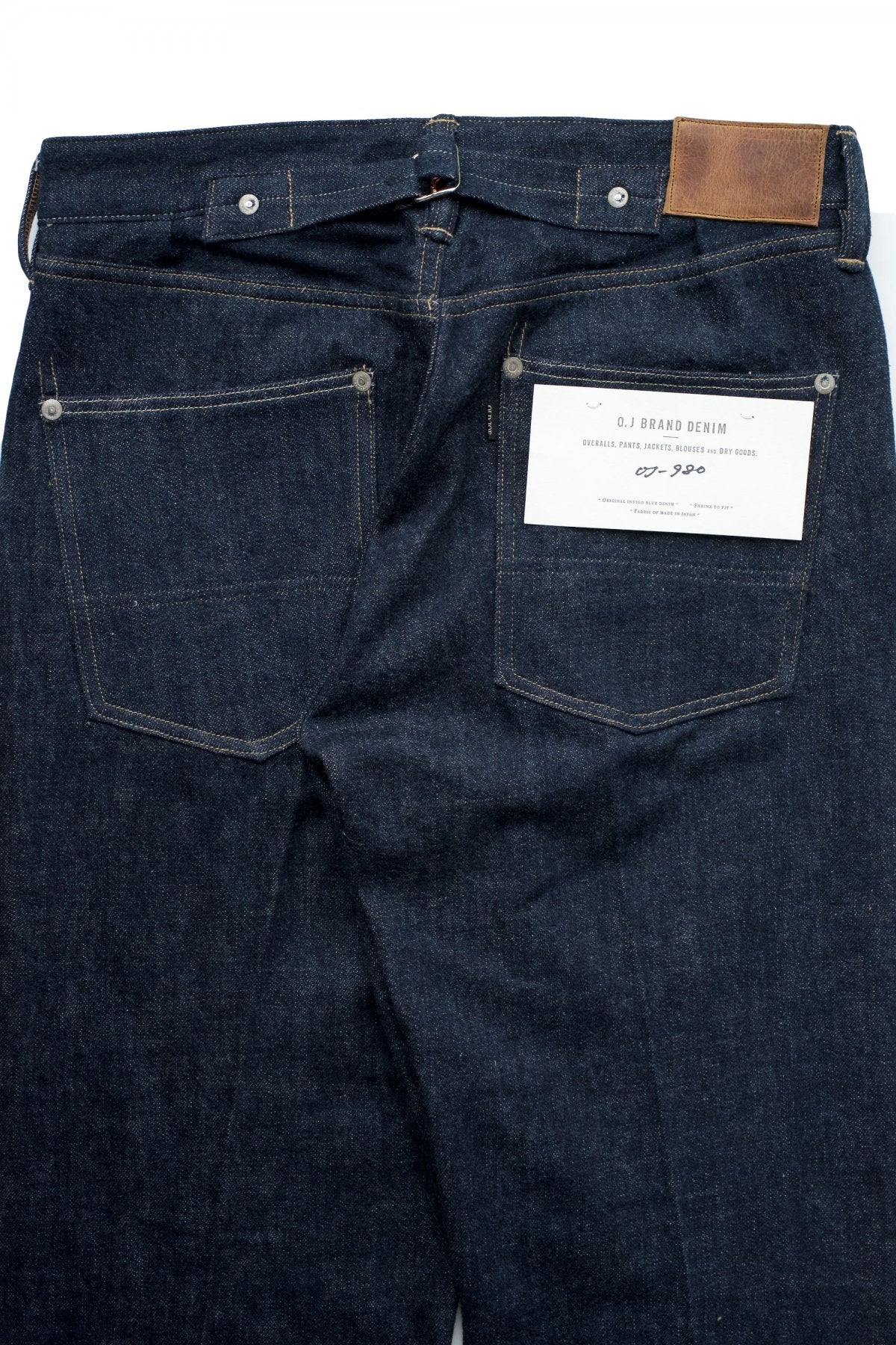 OLD JOE - FIVE POCKET JEAN TROUSER "980" - INDIGO DENIM