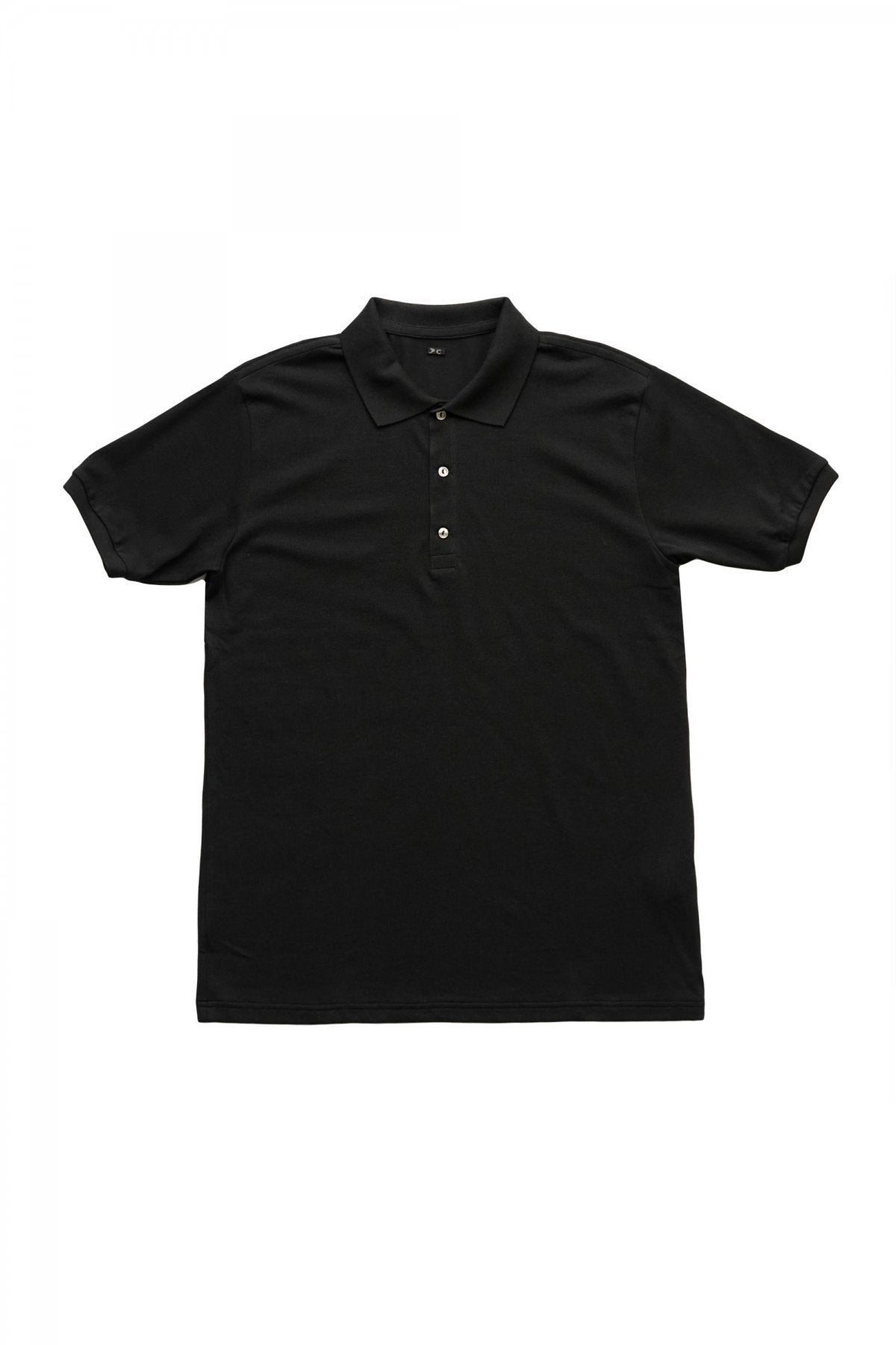 Porter Classic - SUVIN GOLD POLO SHIRT - BLACK