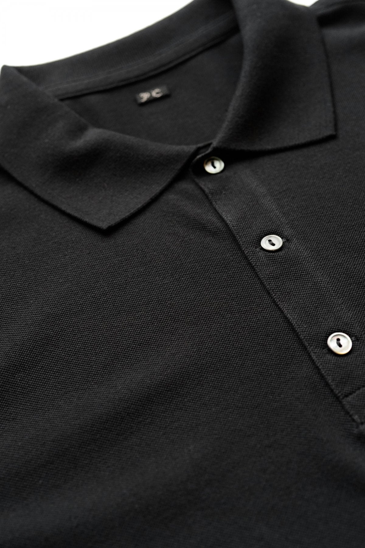 Porter Classic - SUVIN GOLD POLO SHIRT - BLACK