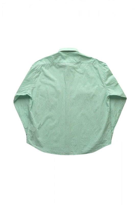 Porter Classic - ROLL UP STRIPE SHIRT - GREEN