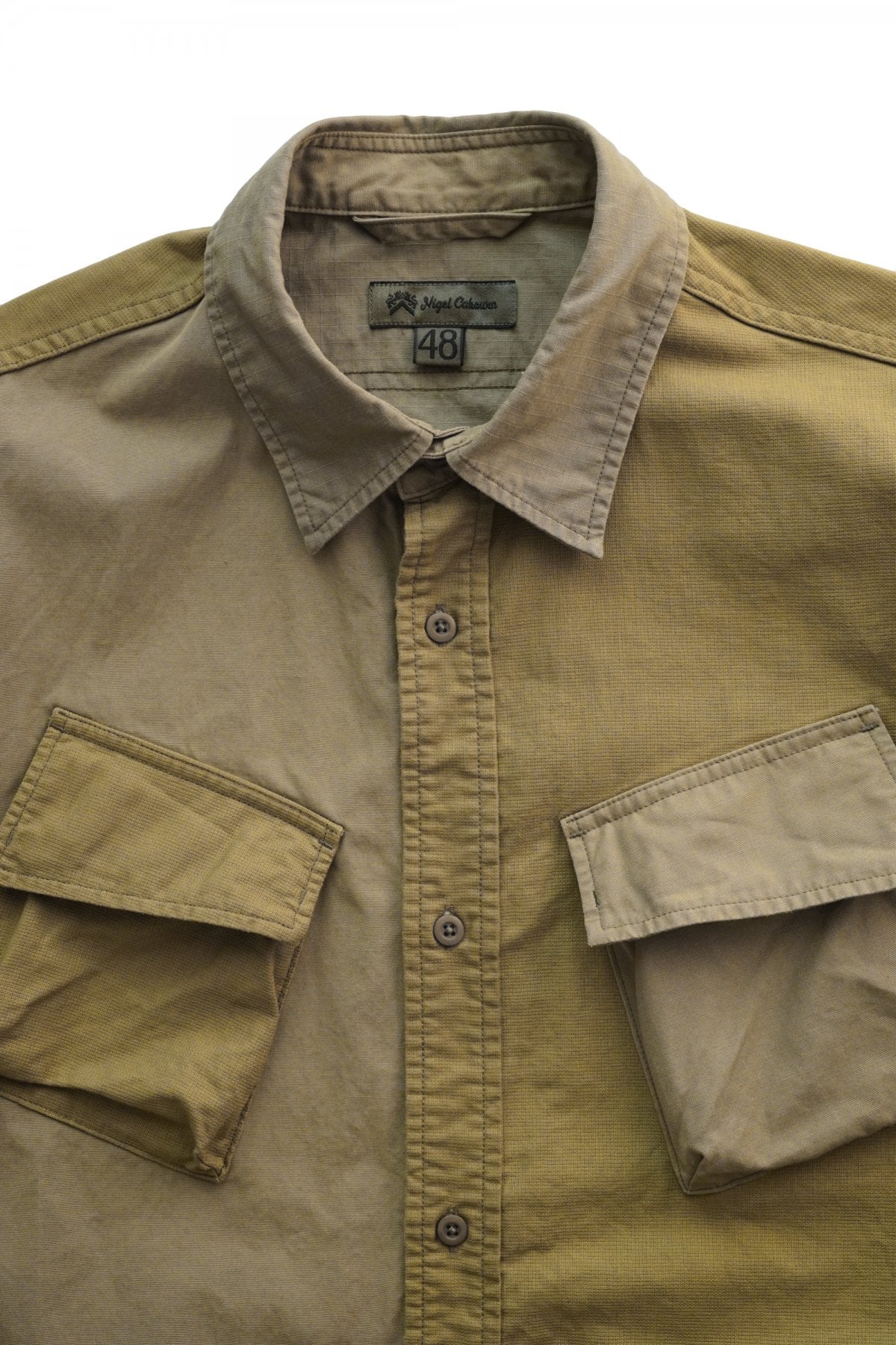 Nigel Cabourn - DESERT ARMY SHIRT S/S - KHAKI