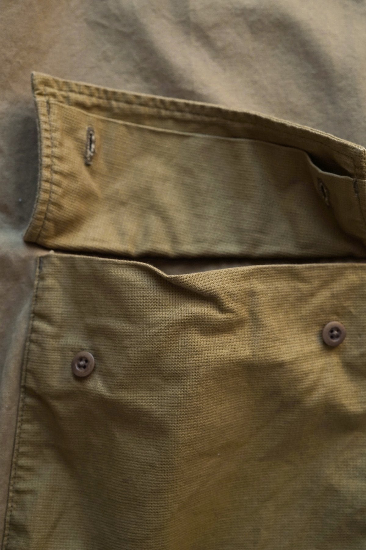 Nigel Cabourn - DESERT ARMY SHIRT S/S - KHAKI