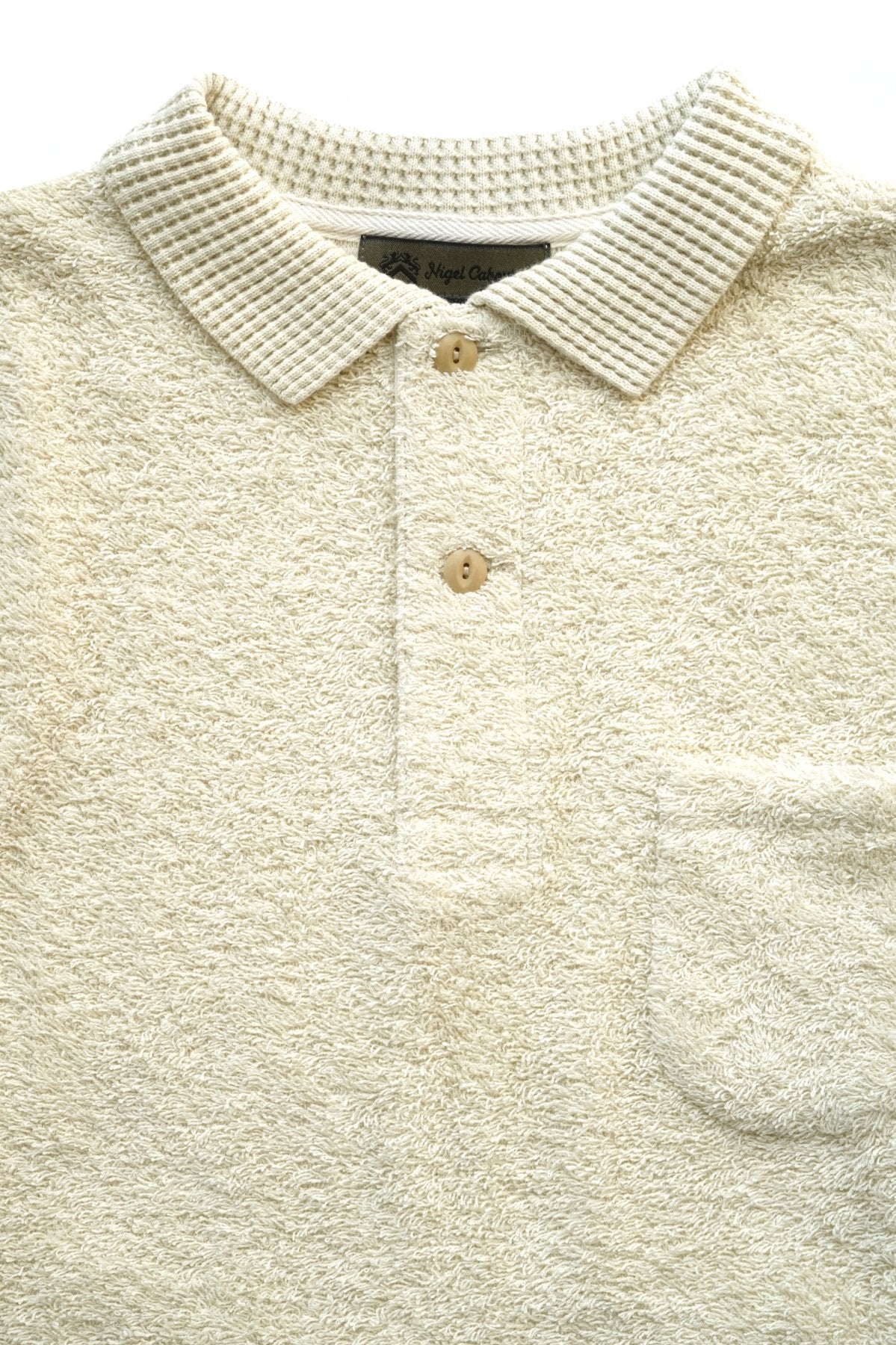 Nigel Cabourn - RUSSEL PILE POLO - IVORY