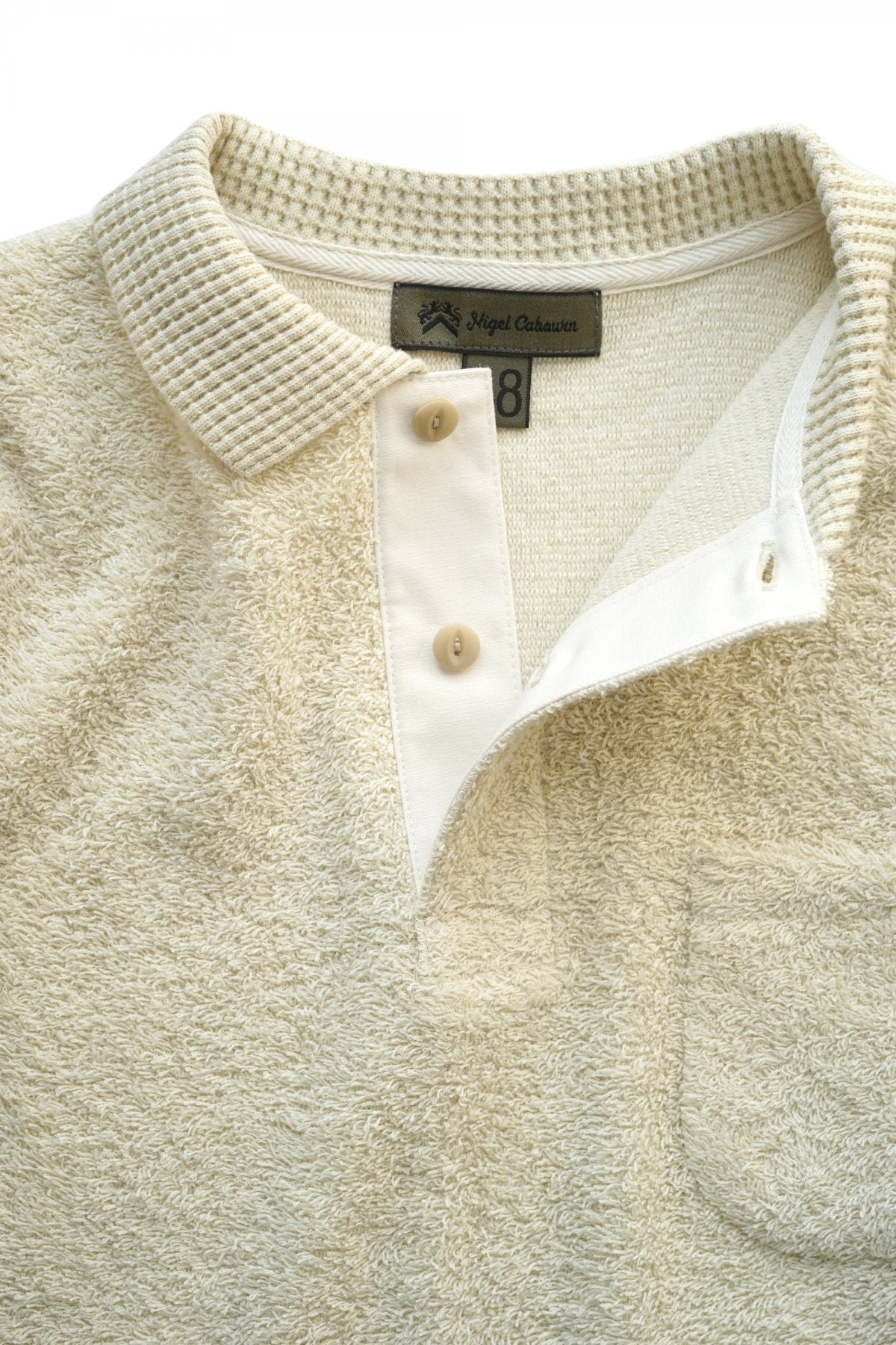 Nigel Cabourn - RUSSEL PILE POLO - IVORY