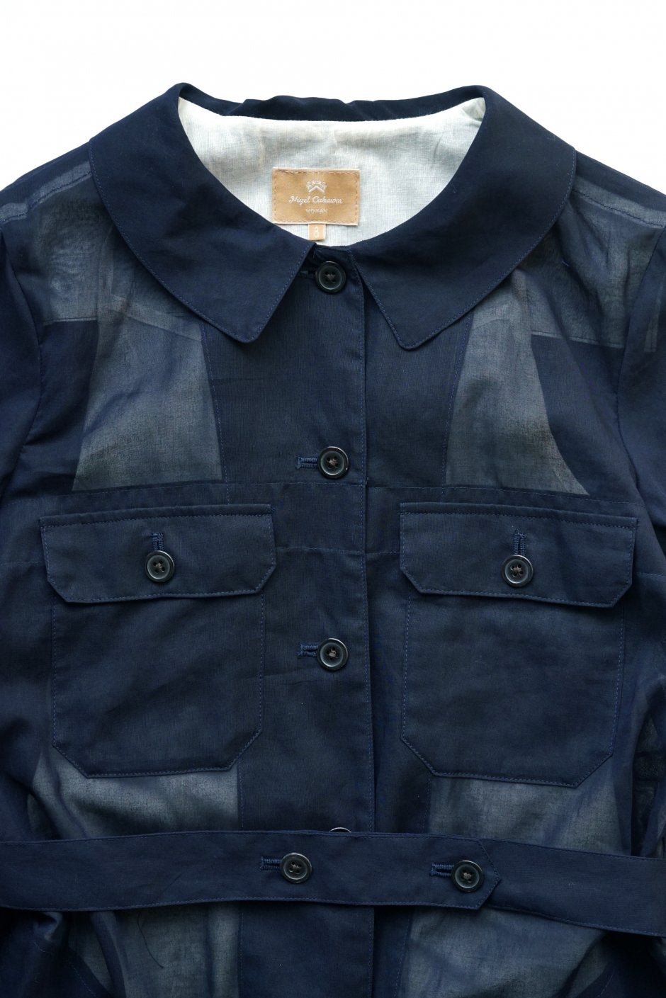 Nigel Cabourn woman - WORK DRESS - CHIFFON - NAVY