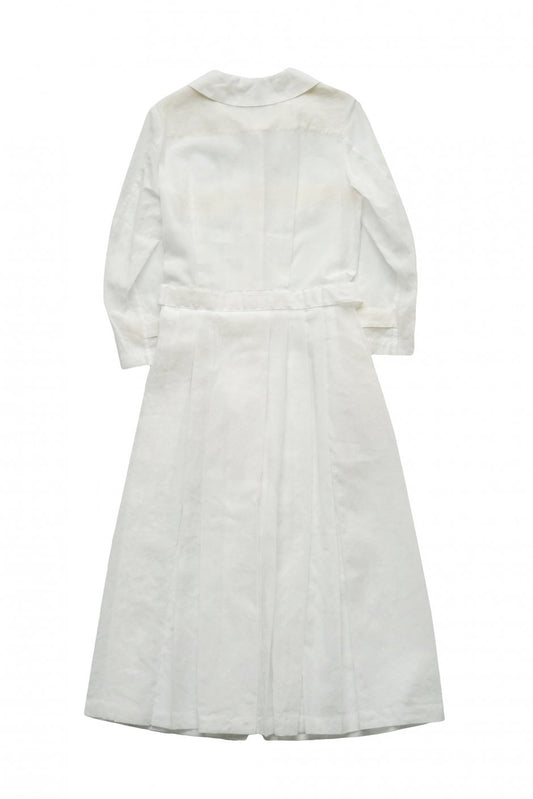 Nigel Cabourn woman - WORK DRESS - CHIFFON - WHITE