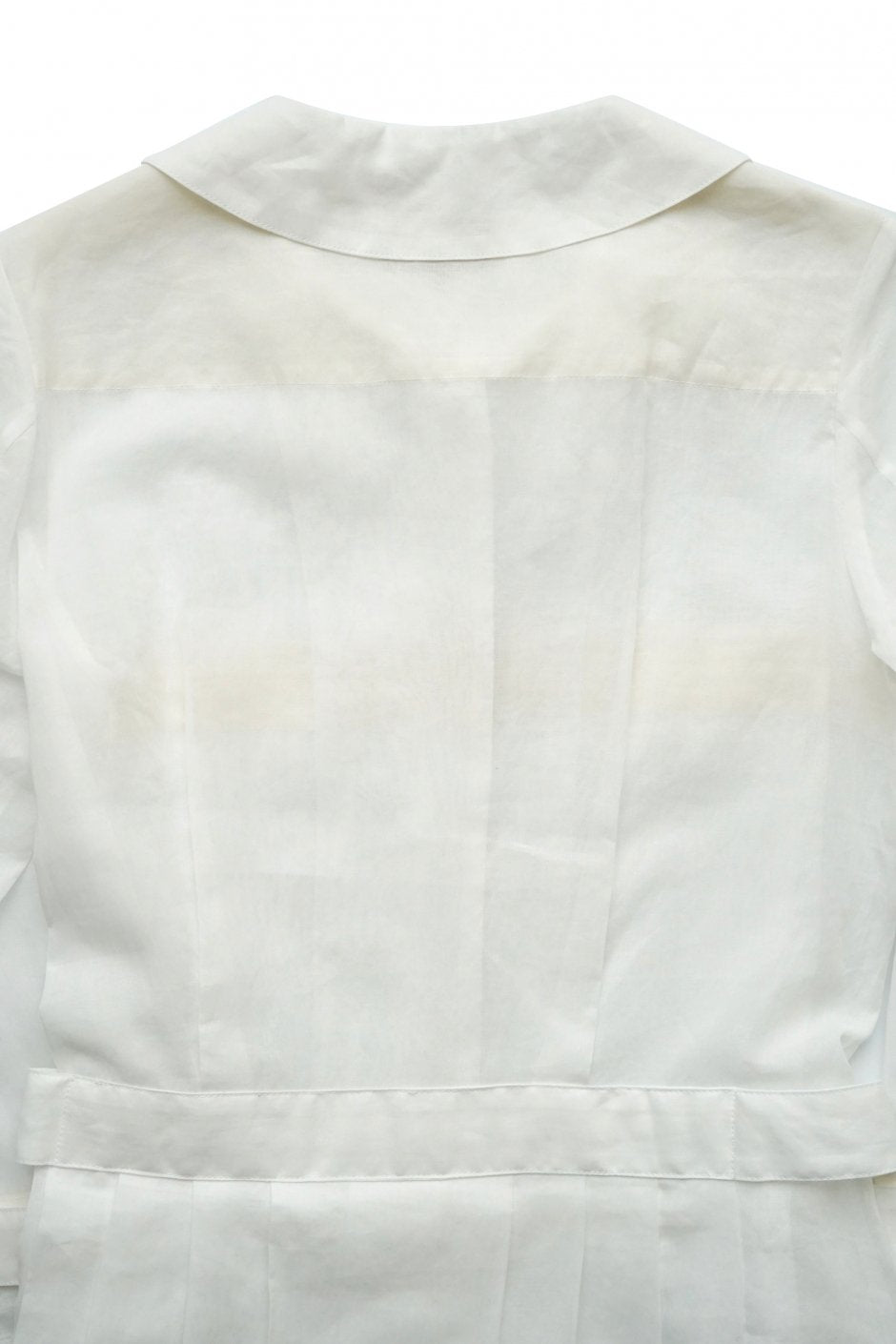 Nigel Cabourn woman - WORK DRESS - CHIFFON - WHITE