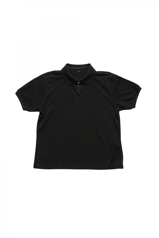 Porter Classic - SUVIN GOLD WHITE PEARL POLO SHIRT (for PC LADIES) - BLACK