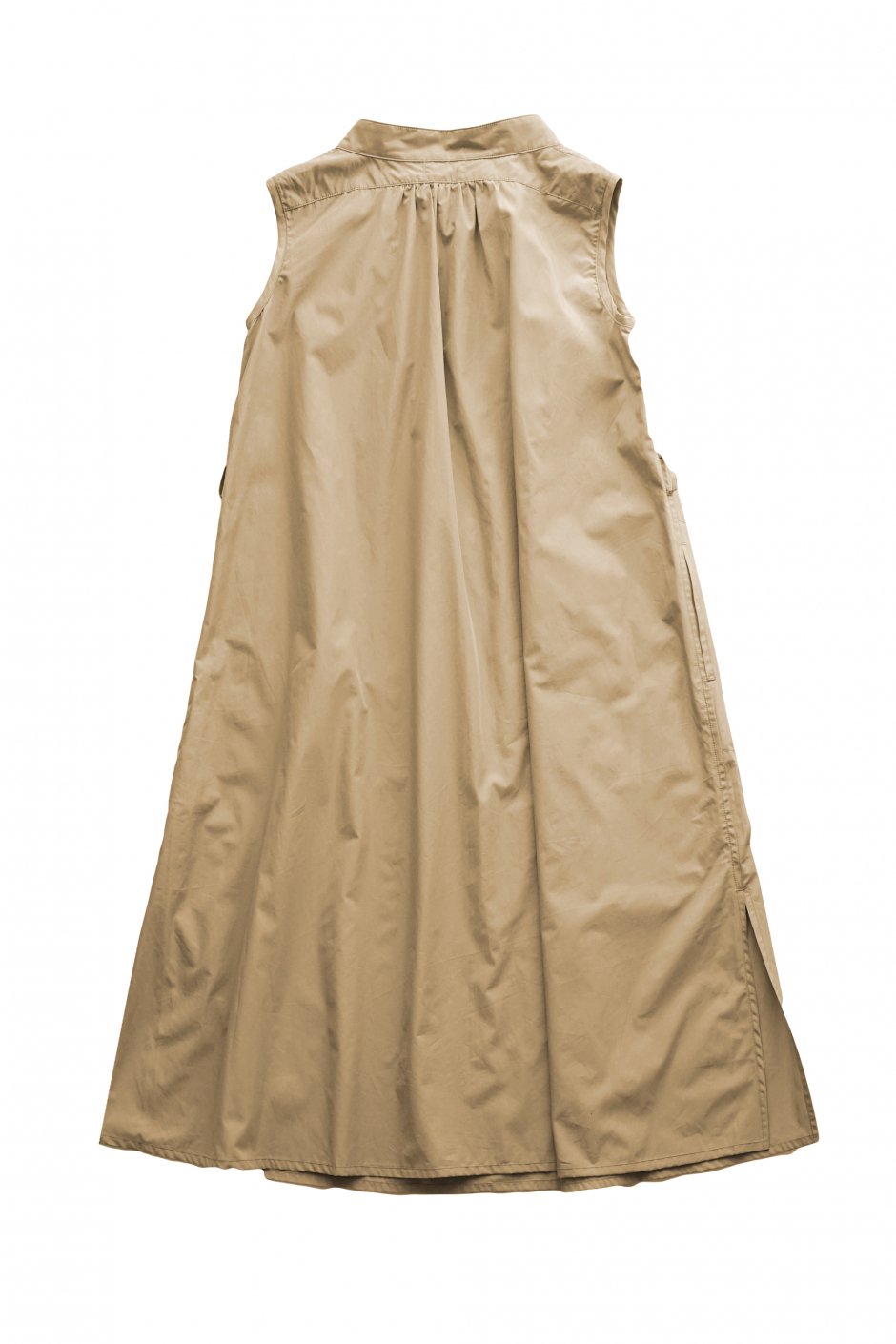 Nigel Cabourn woman - FARMER SLEEVELESS DRESS - BEIGE