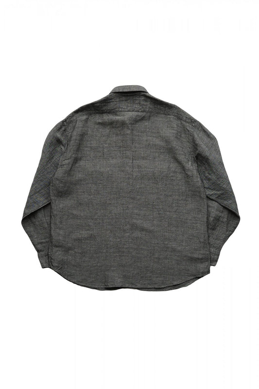 Porter Classic - ROLL UP BAMBOO LINEN SHIRT - GRAY