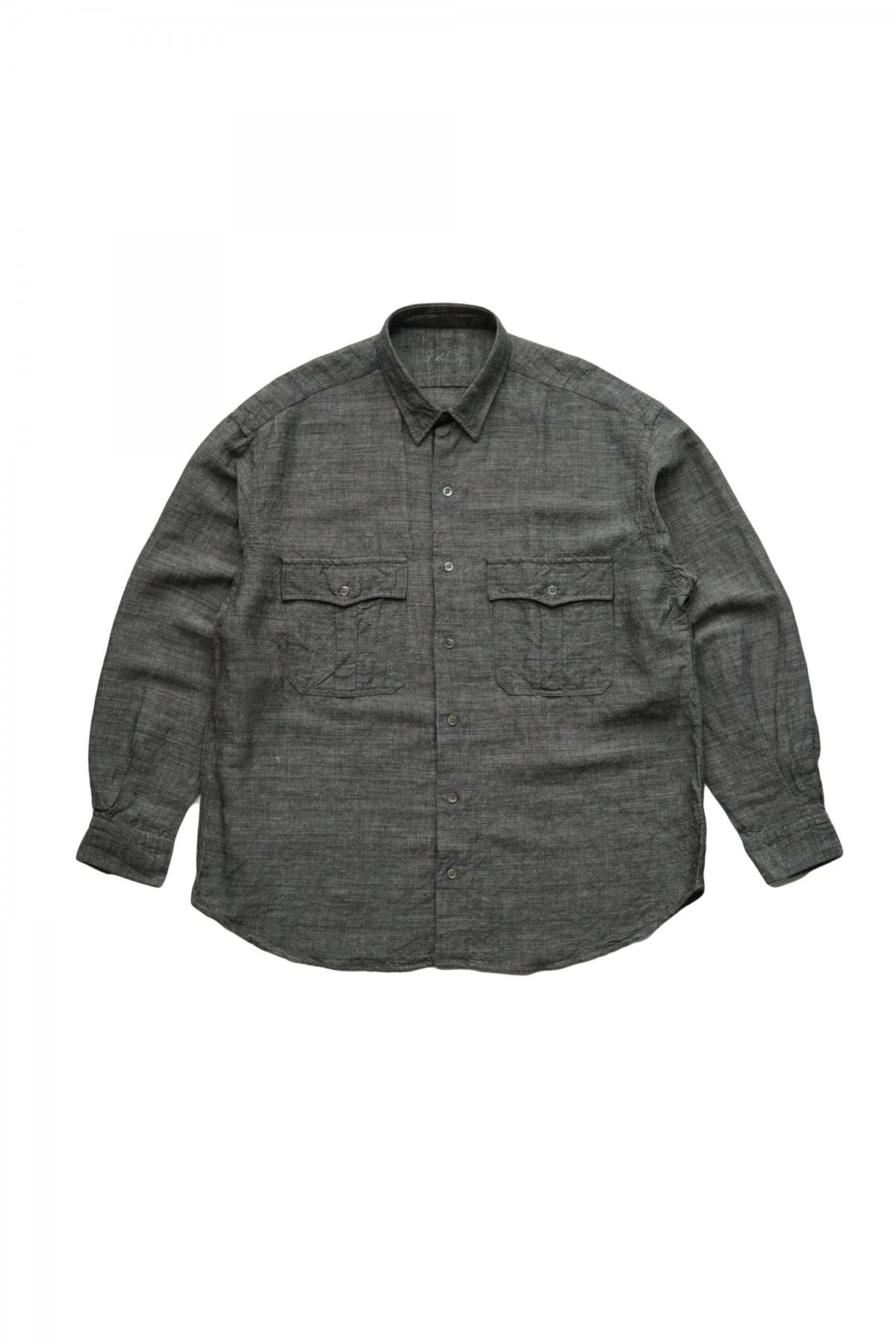 Porter Classic - ROLL UP BAMBOO LINEN SHIRT - GRAY