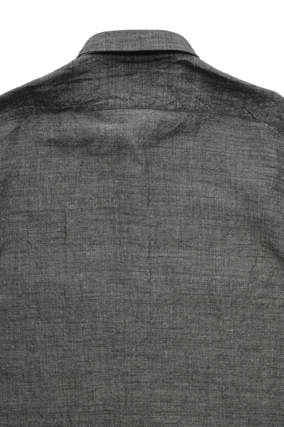 Porter Classic - ROLL UP BAMBOO LINEN SHIRT - GRAY