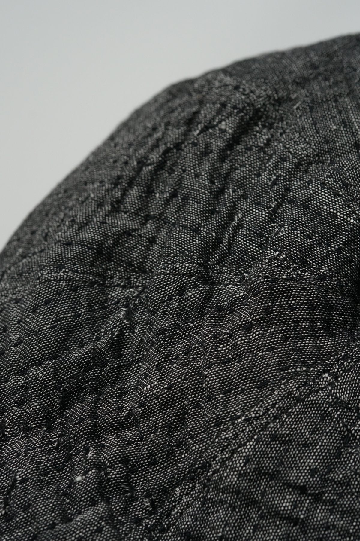 Porter Classic - SASHIKO LINEN PREMIUM SOFT BERET - BLACK