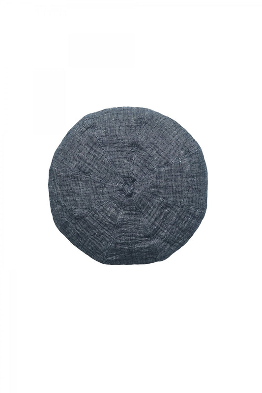 Porter Classic - SASHIKO LINEN PREMIUM SOFT BERET - BLUE